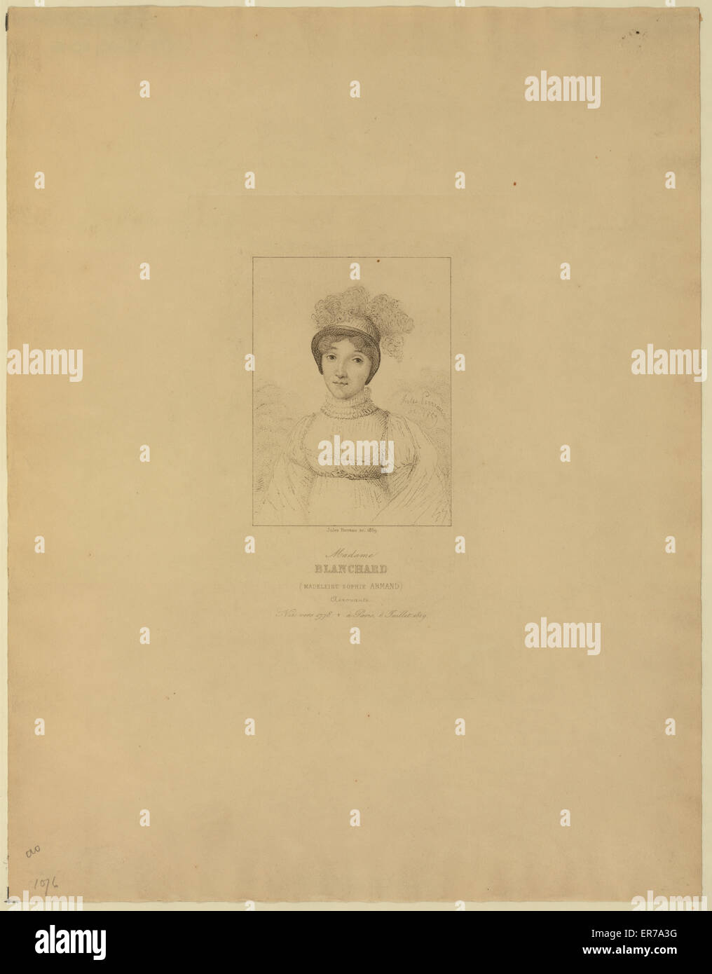 Madame Blanchard (Madeleine Sophie Armand) Foto Stock