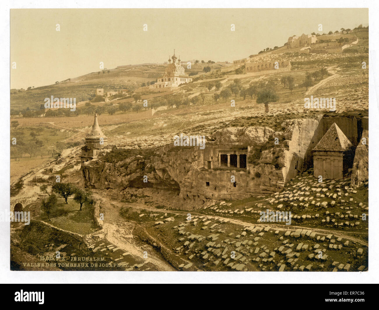 Valle del Tombe di Giosafat, Gerusalemme, Terra Santa Foto Stock
