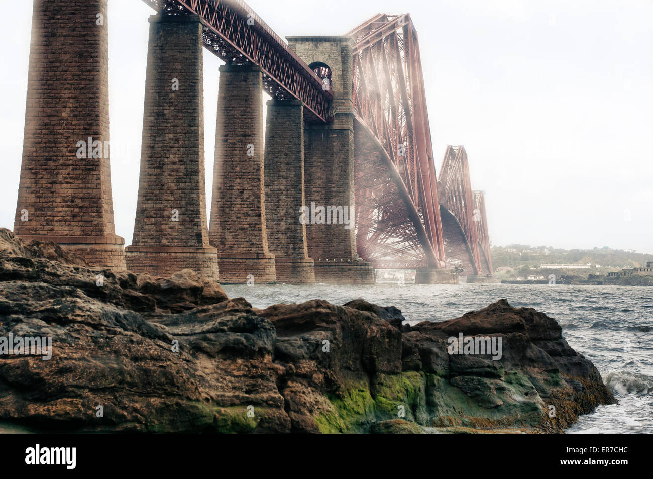 Forth Bridge Edinburgh Foto Stock