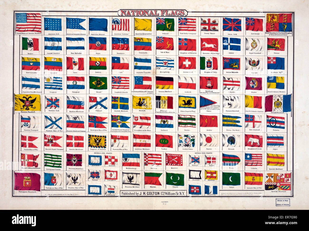 Bandiere nazionali Foto Stock