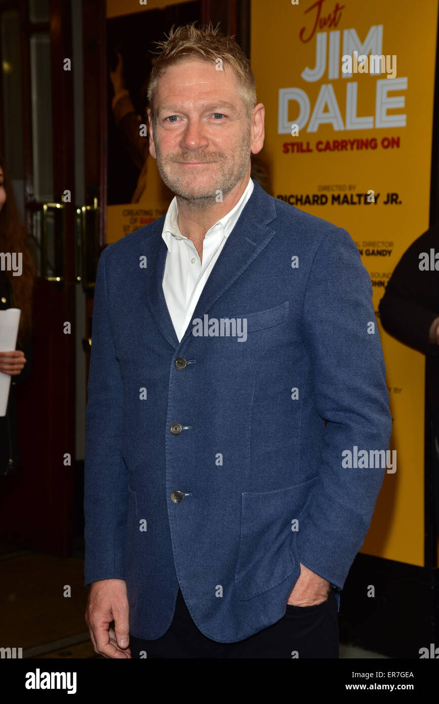 Londra, UK, 28 Maggio 2015 : Kenneth Branagh arriva al proprio Jim Dale premere la notte a Vaudeville Theatre, Strand, Londra. Foto di credito: Vedere Li/Alamy Live News Foto Stock