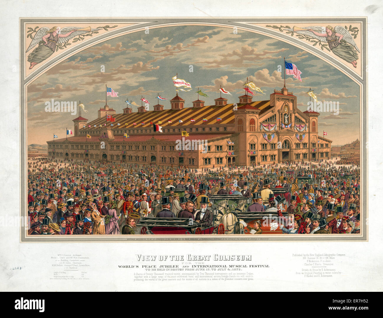 Vista del grande colosseo per il Giubileo della Pace nel mondo e. Foto Stock