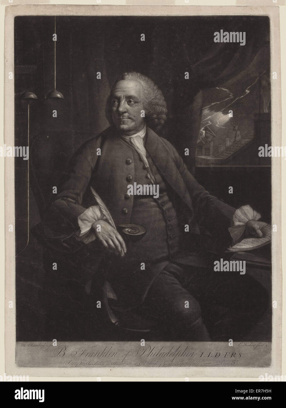 B. Franklin di Philadelphia LLD. FRS Foto Stock