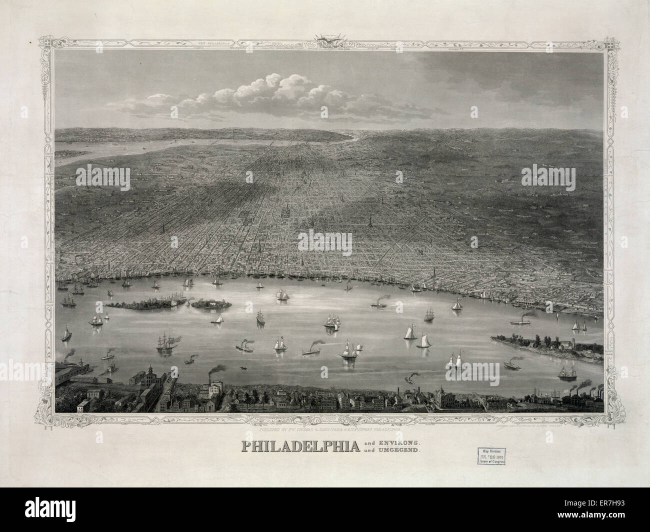 Philadelphia e dintorni Foto Stock