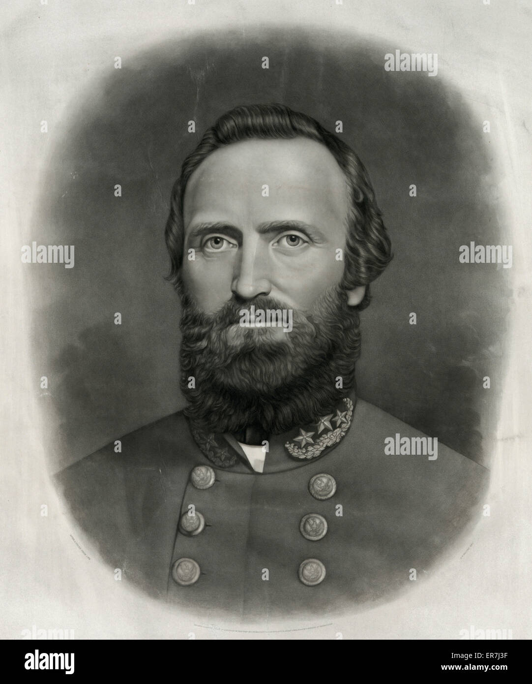 Thomas Jonathan Stonewall Jackson, Confederati generale C. 1871 Foto Stock