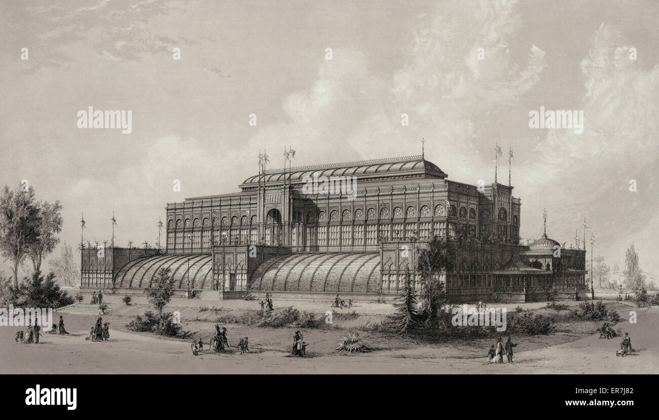 Horticultural Hall. Mostra internazionale, 1876 Foto Stock