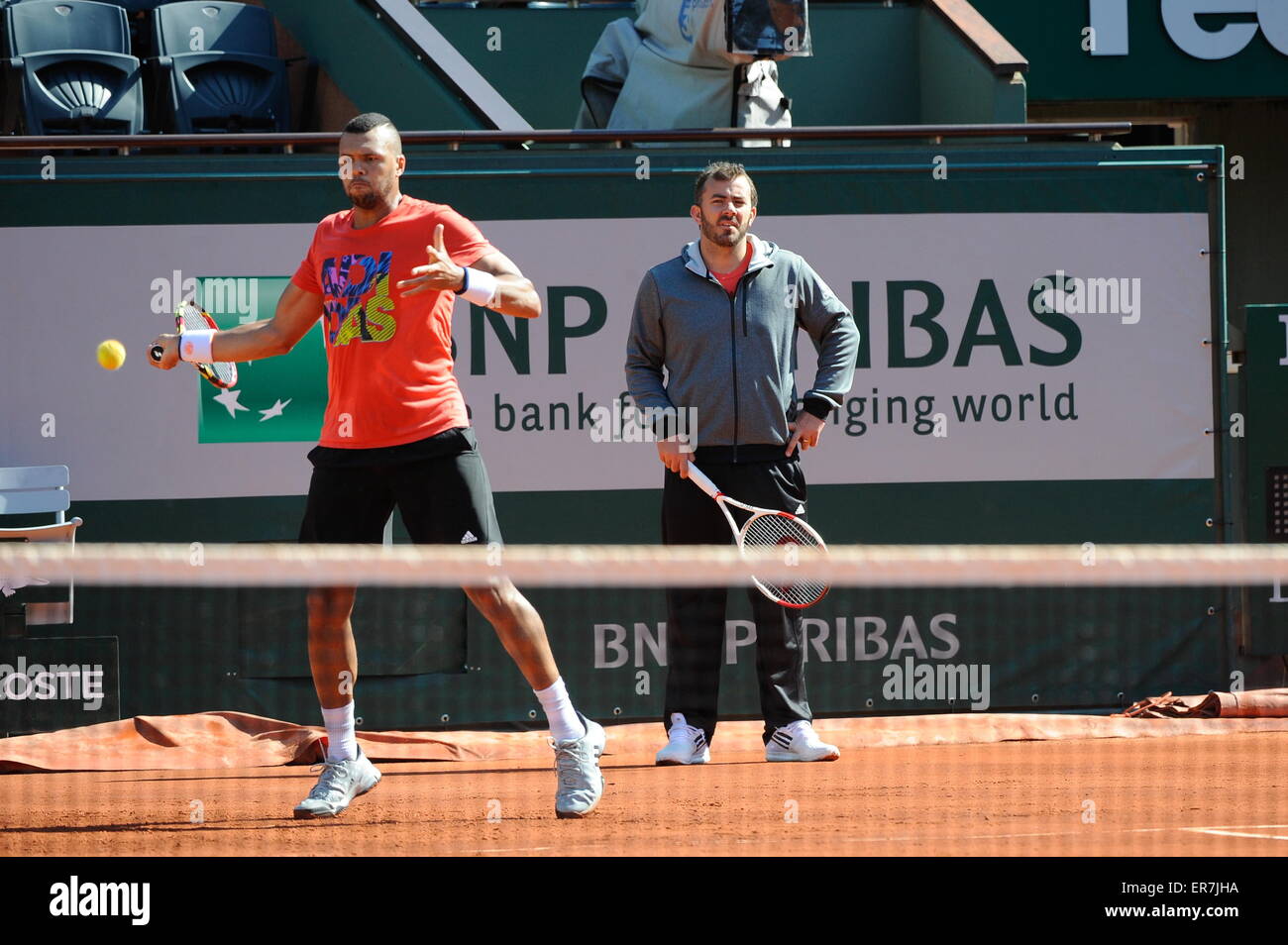 Thierry ASCIONE coach de Jo Wilfried TSONGA - 21.05.2015 - Roland Garros 2015.Photo : Nolwenn Le Gouic/Icona Sport Foto Stock