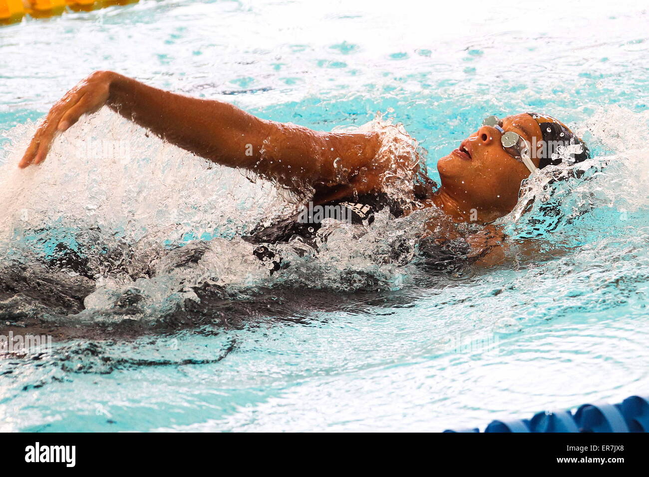 Coralie mite - 200 m dos - 22.05.2015 - FFN Golden Tour -Nancy.Photo : Fred Marvaux/Icona Sport Foto Stock