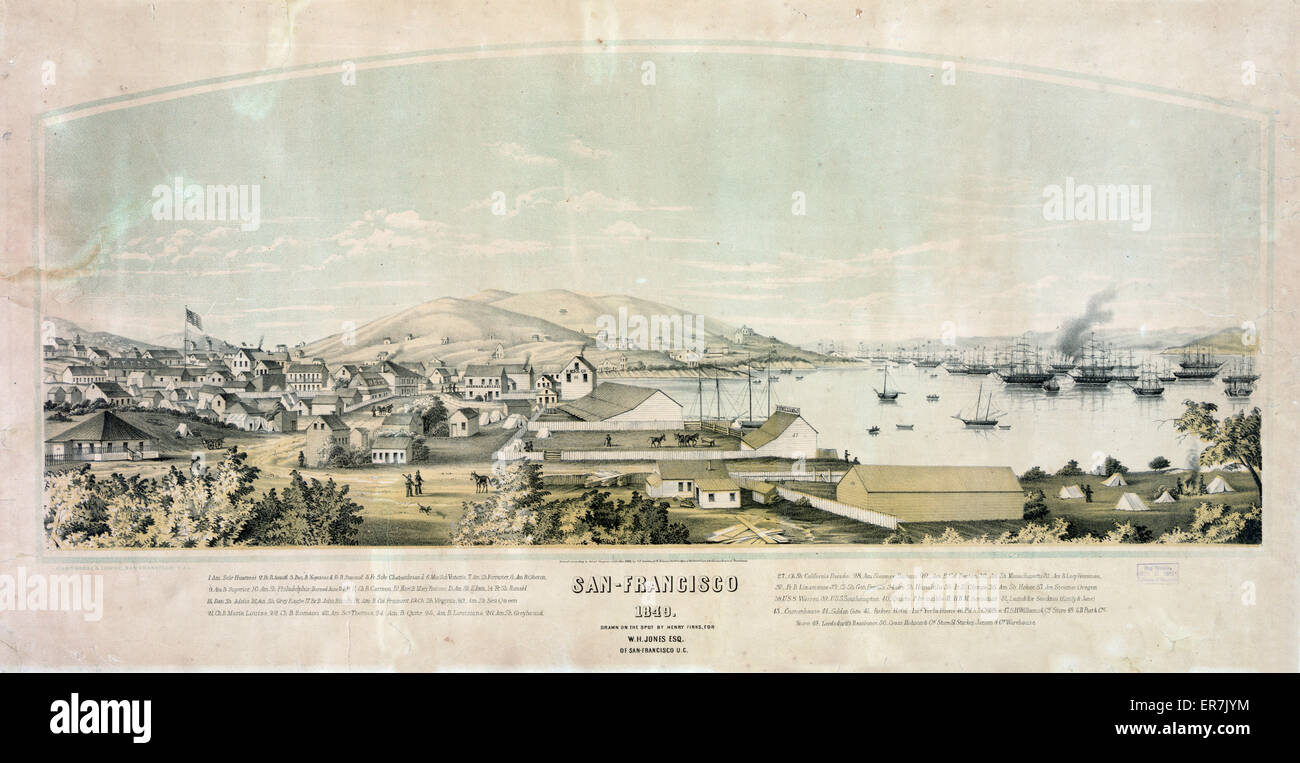 San-Francisco, 1849 Foto Stock