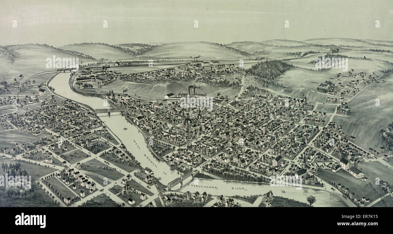 Clearfield, Clearfield County Pennsylvania., 1895 Foto Stock