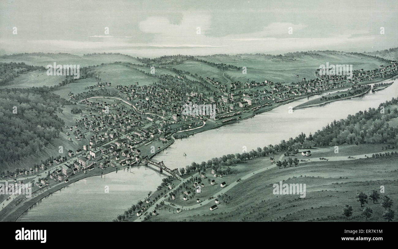 Tidioute, Warren County Pennsylvania., 1896 Foto Stock