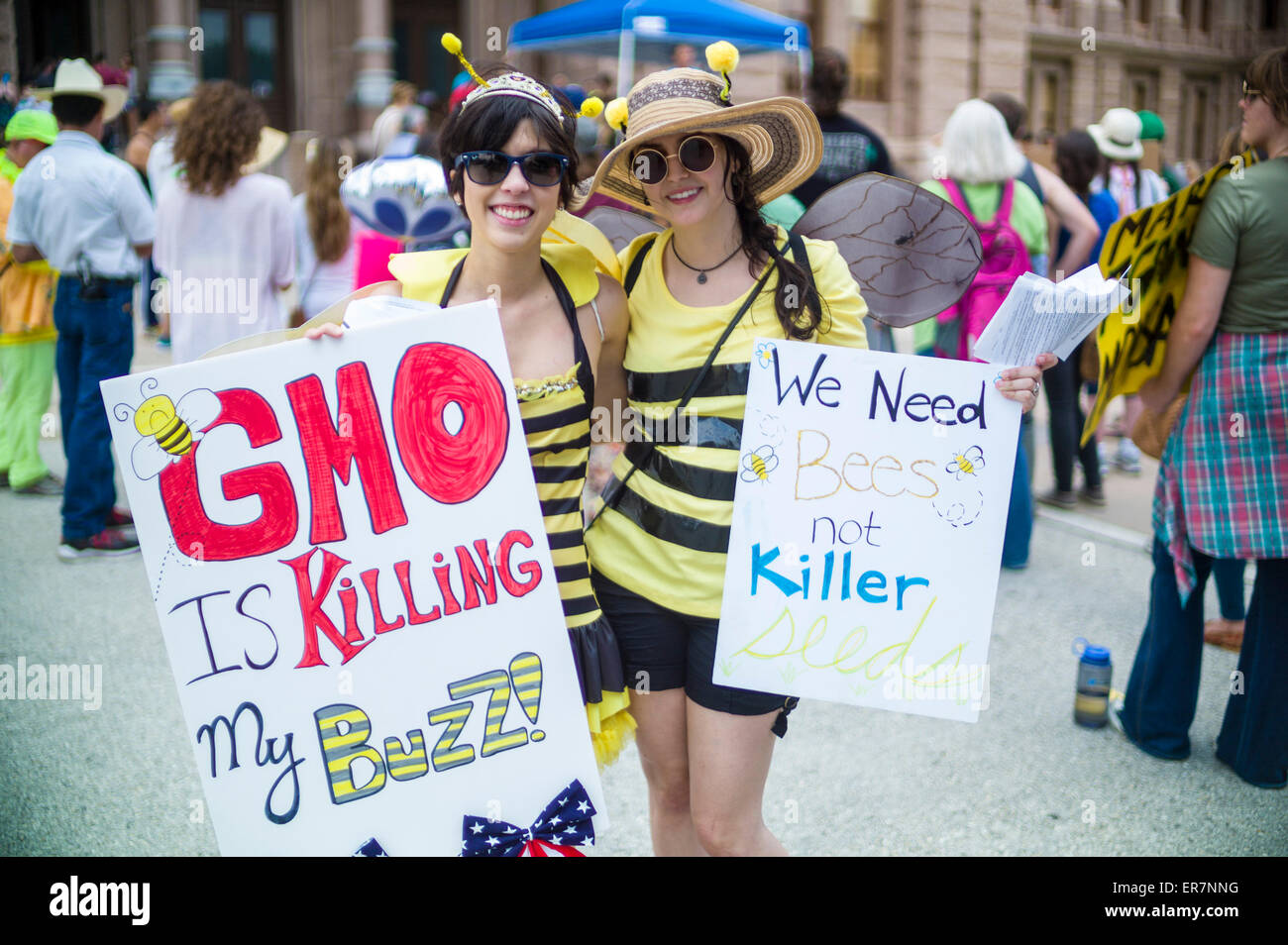 Austin, Texas, Stati Uniti d'America. Il 23 maggio 2015. Marzo contro Monsanto: Austin Foto Stock