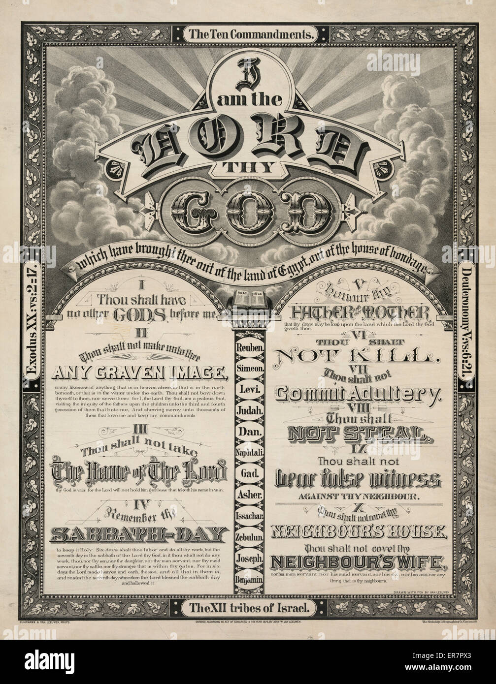 Io sono il Signore tuo Dio .. Foto Stock