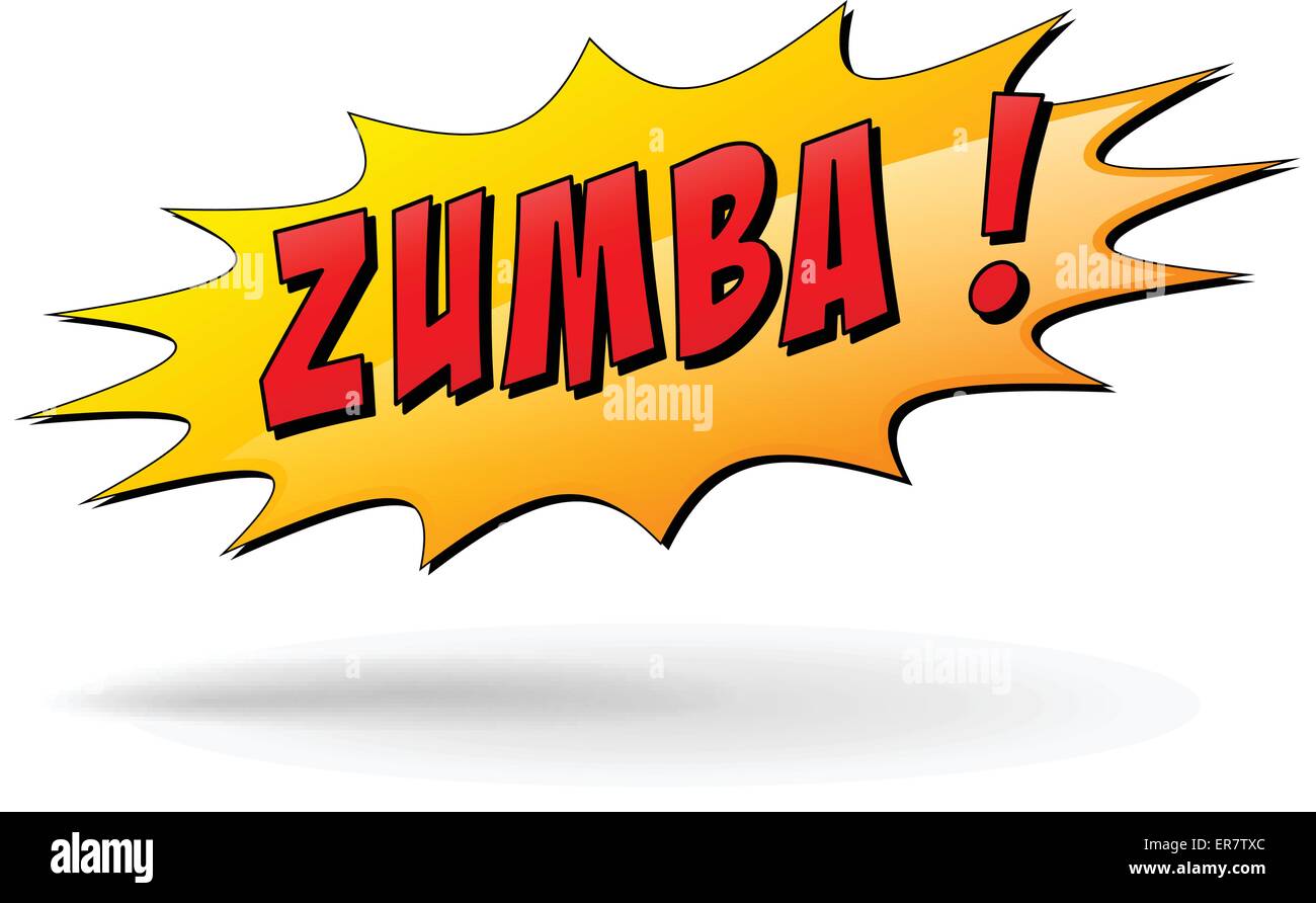 Illustrazione Vettoriale di zumba starburst concetto icona Illustrazione Vettoriale