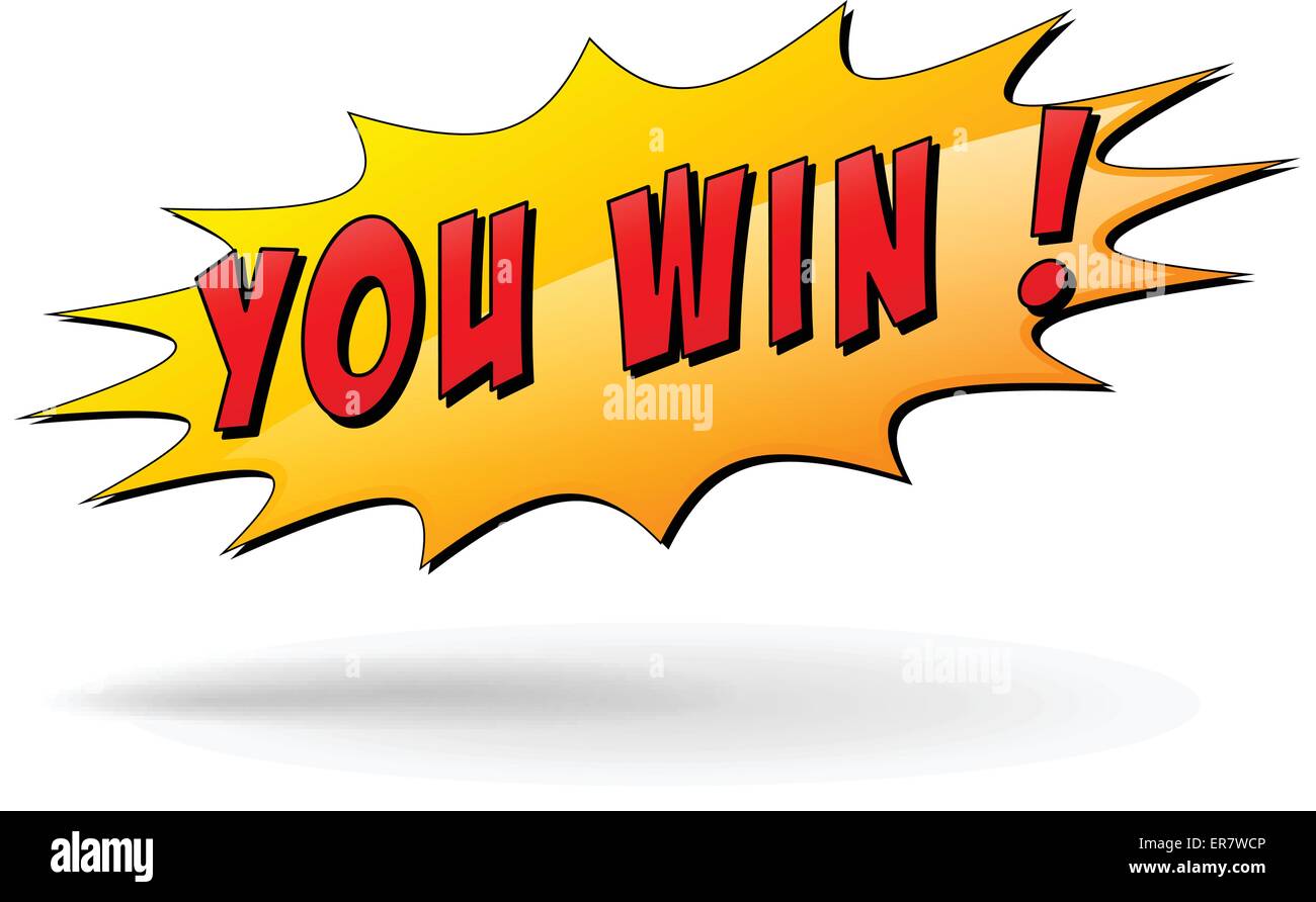 Illustrazione Vettoriale del vincitore icona starburst su sfondo bianco Illustrazione Vettoriale