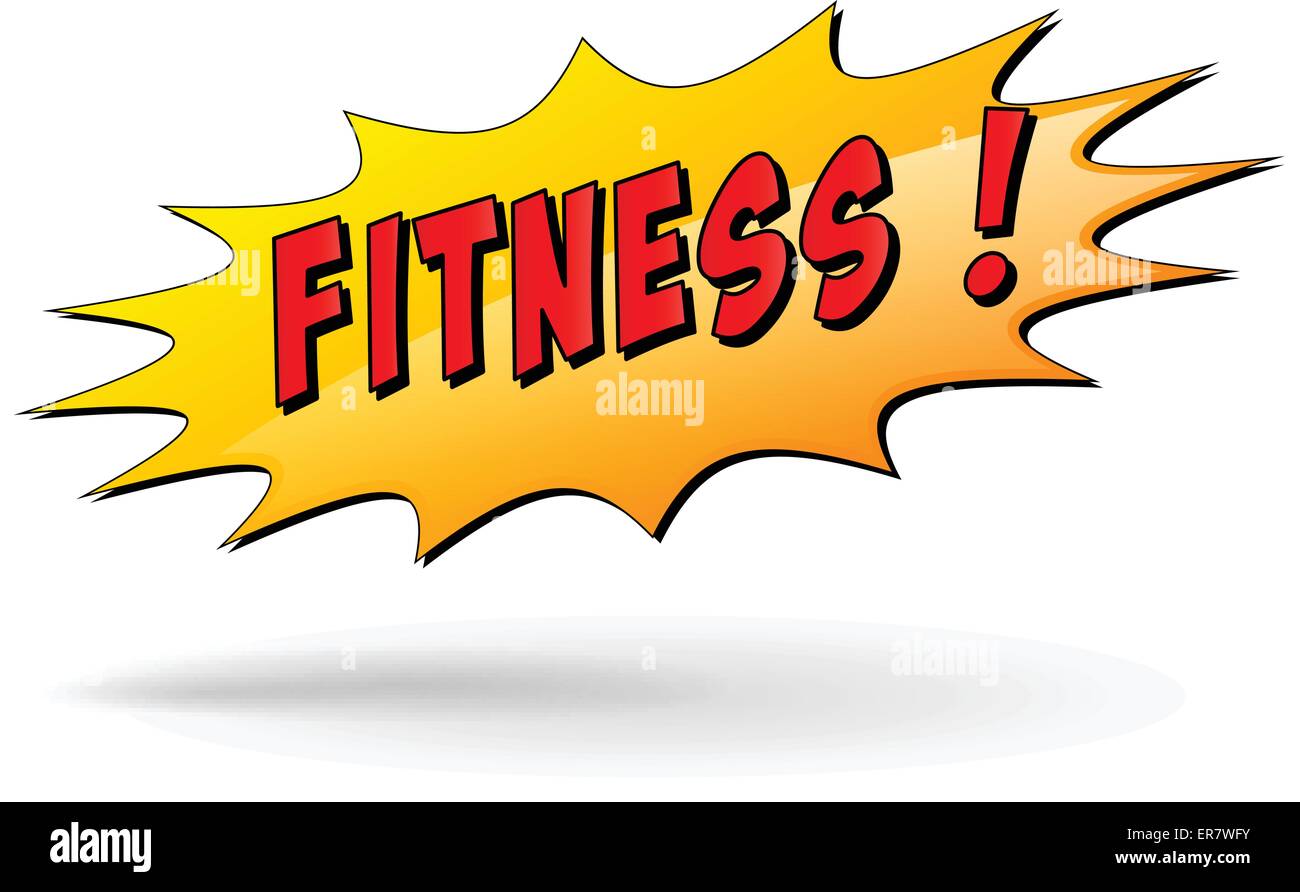 Illustrazione Vettoriale di fitness icona a stella concept Illustrazione Vettoriale