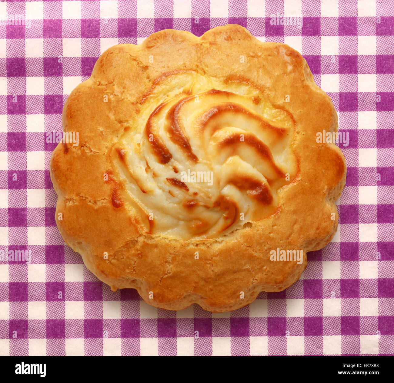 Biscotto rotondo con riempimento di sfondo selezionata Foto Stock