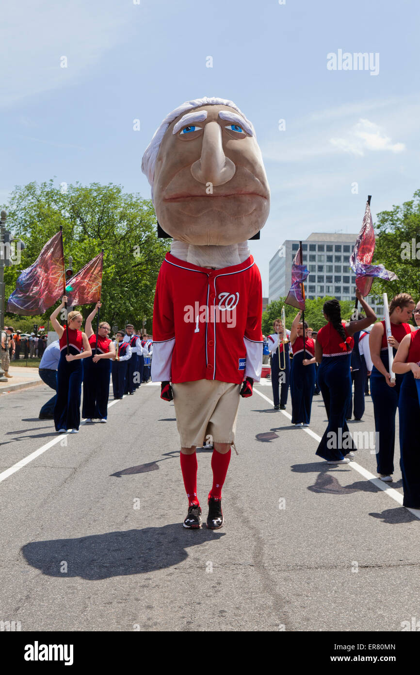 Il Racing Presidenti, Washington cittadini squadra di baseball mascotte - Washington DC, Stati Uniti d'America Foto Stock