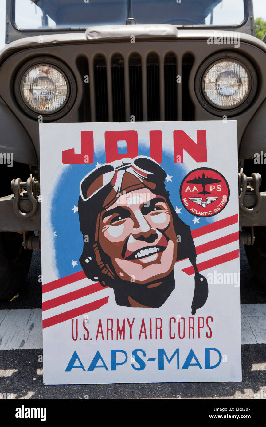 US Army Air Corps poster di reclutamento - USA Foto Stock