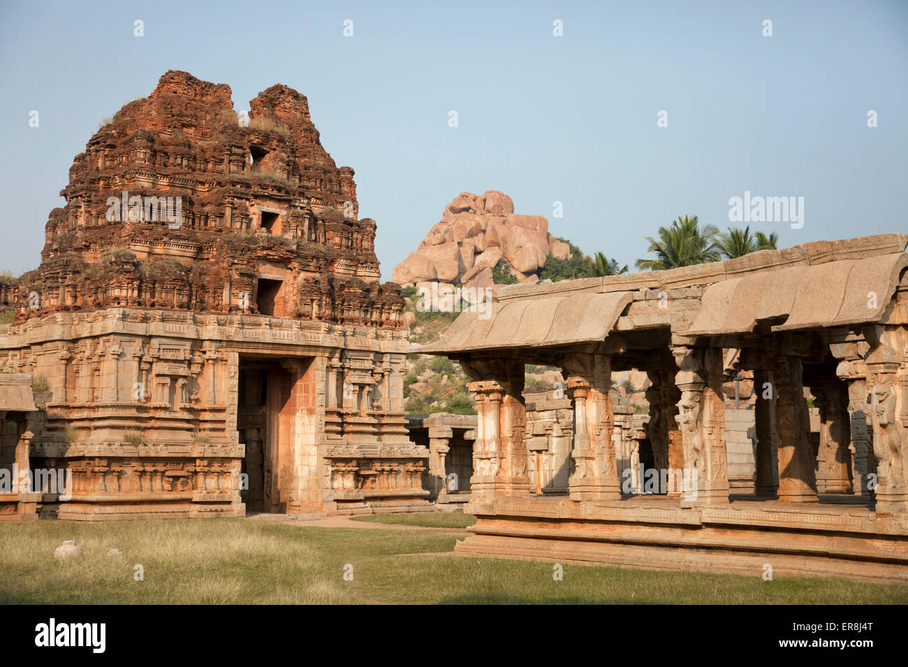 Achyuta Rayas tempio di Hampi, Karnataka, India, Asia Foto Stock