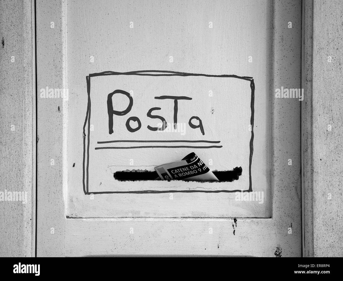 Lettera nella cassetta postale Foto Stock