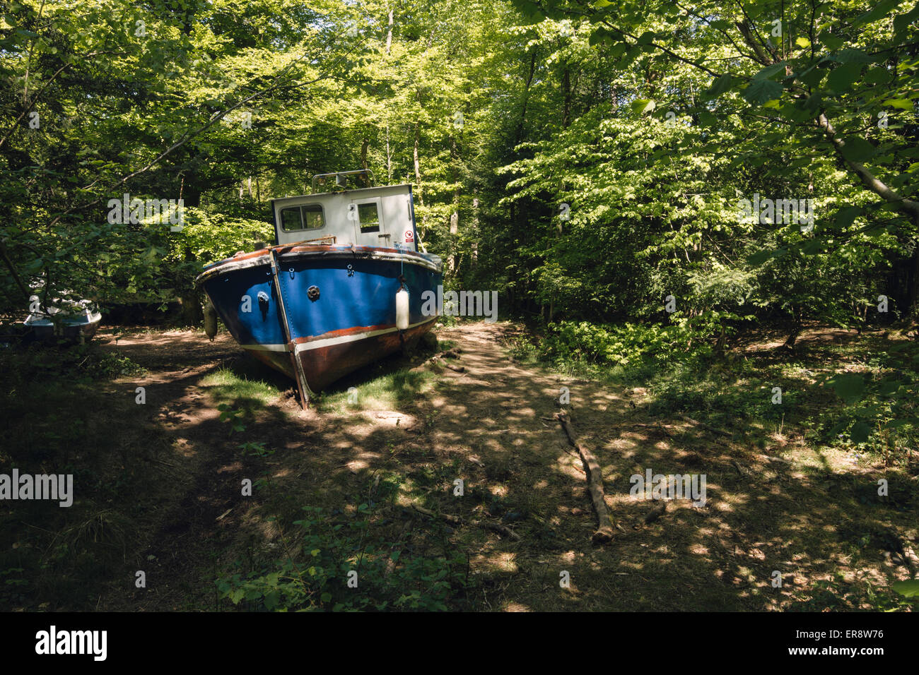 Bristol Leigh Woods navi ritirate arte di installazione da Luke Jerram Foto Stock