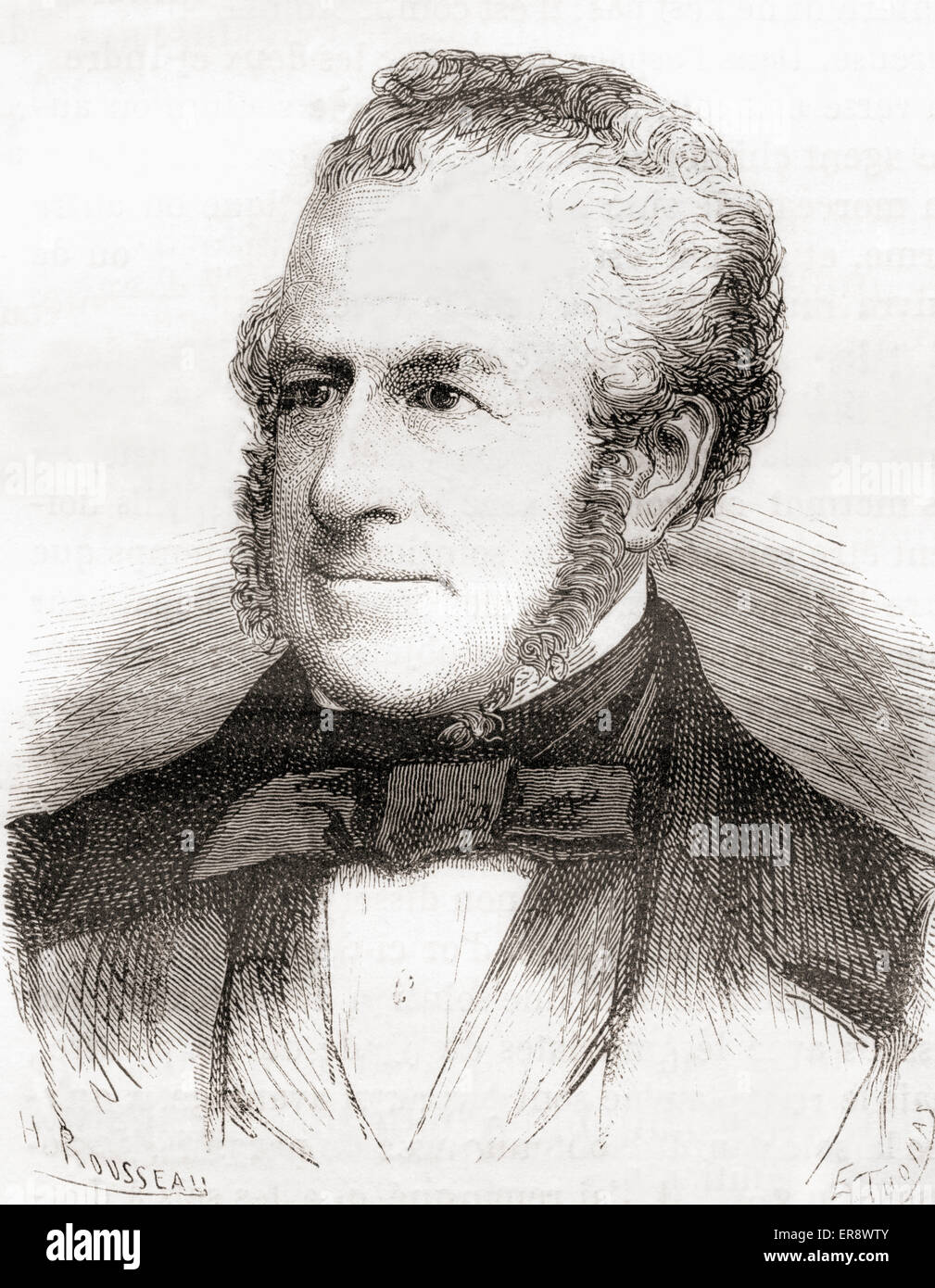 George Richards Elkington, 1801 - 1865. Il produttore da Birmingham, Inghilterra, che ha brevettato il primo commerciale processo di elettroplaccatura. Foto Stock