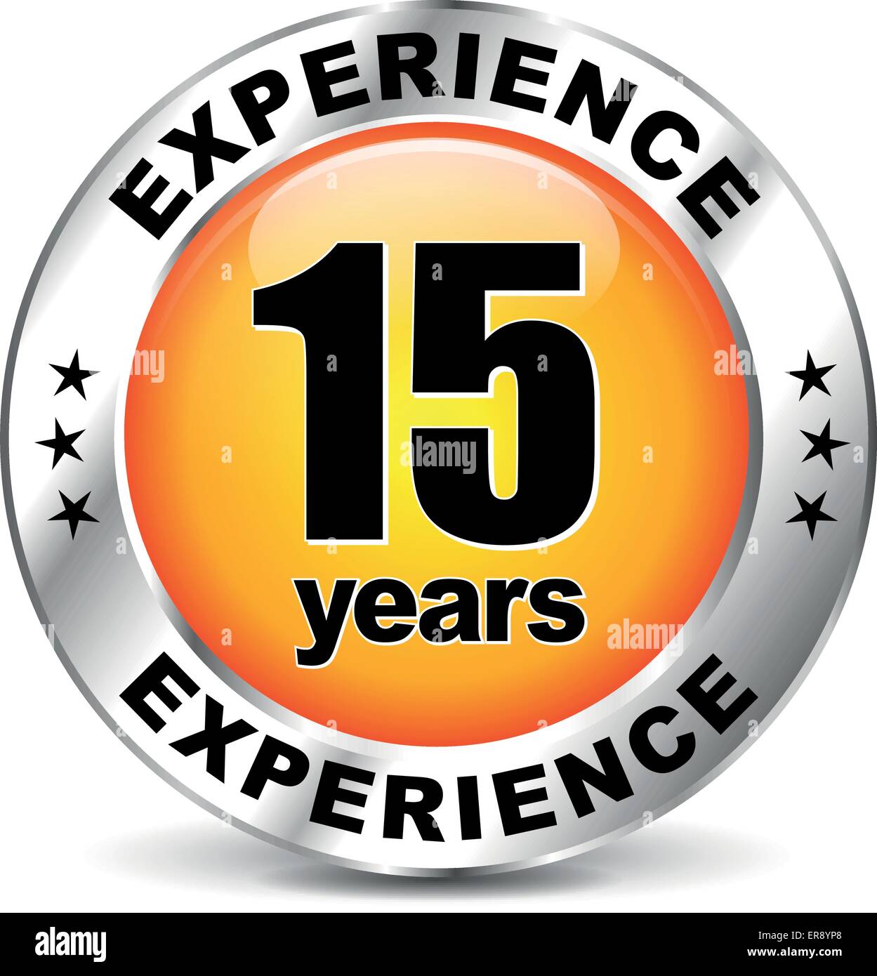 Illustrazione Vettoriale di diversi anni di esperienza icona Illustrazione Vettoriale