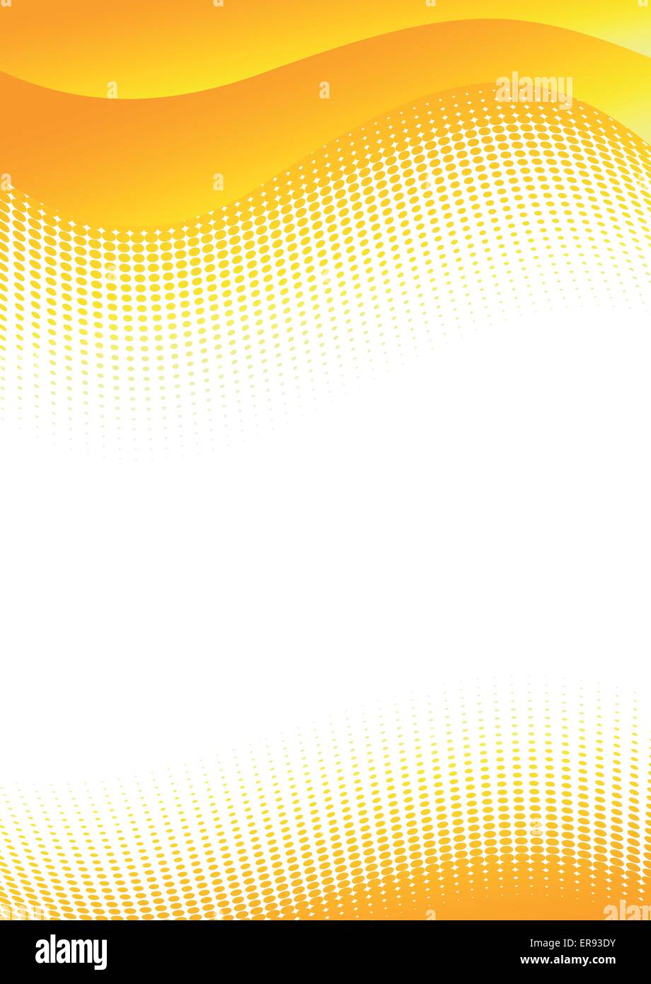 Illustrazione Vettoriale di colore arancione e bianco sfondo astratto Illustrazione Vettoriale