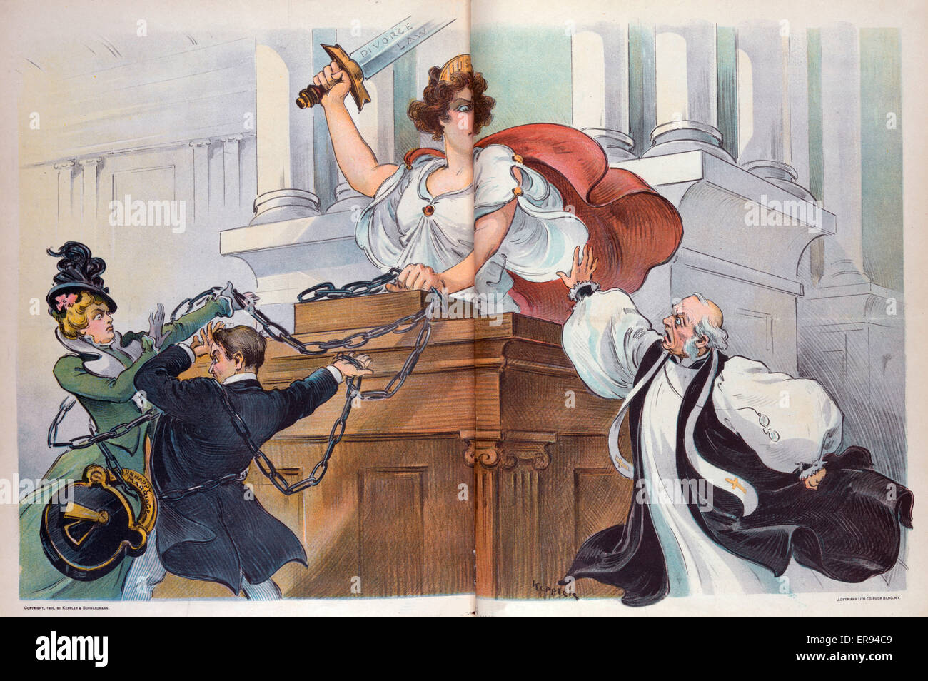 Divorziare il male minore Foto Stock