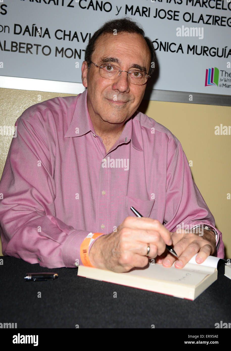 Miami International Book Fair 2014 alla Miami Dade College-Chapman dotate: Carlos Alberto Montaner dove: Miami, Florida, Stati Uniti quando: 24 Nov 2014 Credit: Johnny Louis/WENN.com Foto Stock