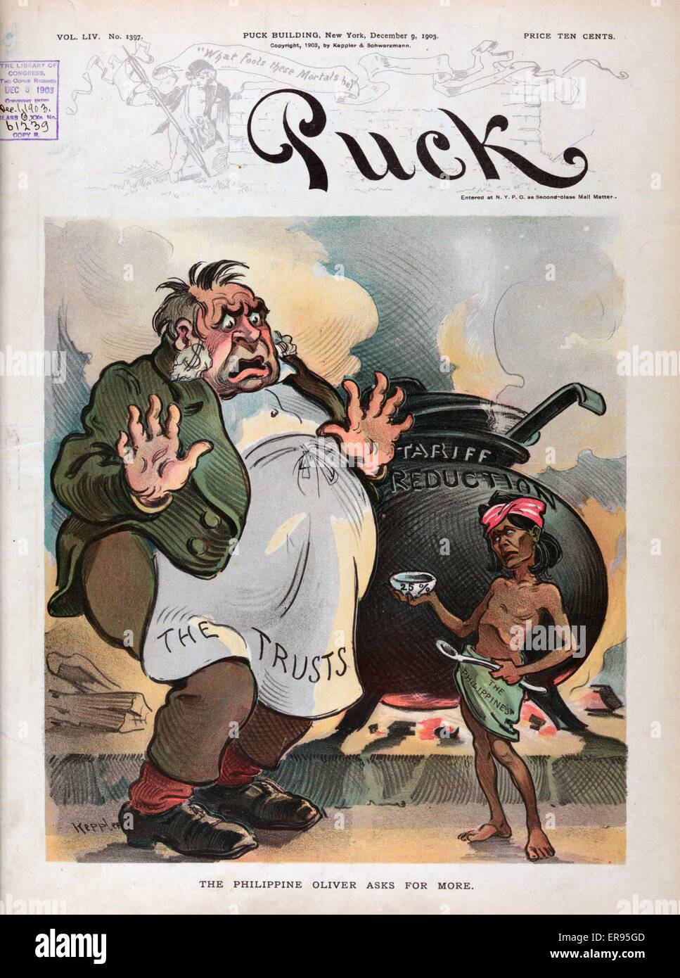 Il filippino Oliver chiede di più Foto Stock