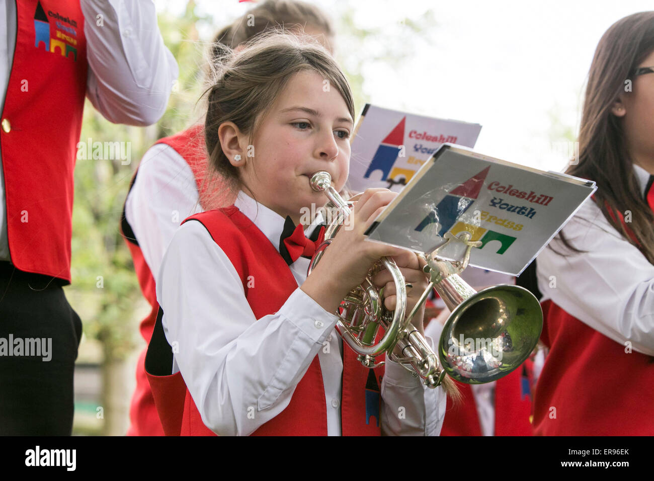 Dobcross Whit Venerdì Brass Band Contest. Foto Stock