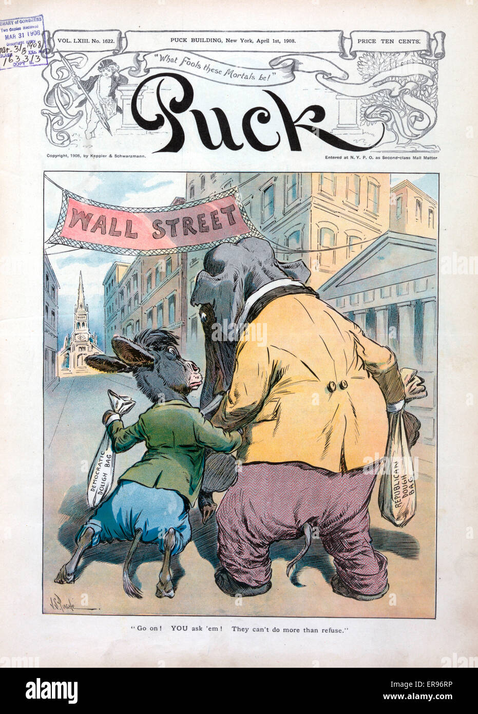 Dai! Si chiede 'em! Non possono fare più che rifiutare Foto Stock