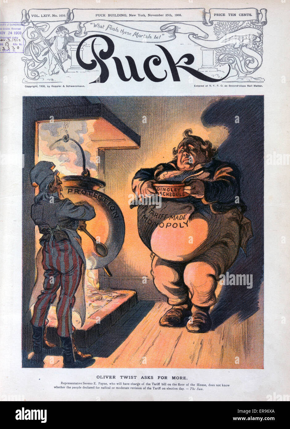 Oliver Twist chiede di più Foto Stock