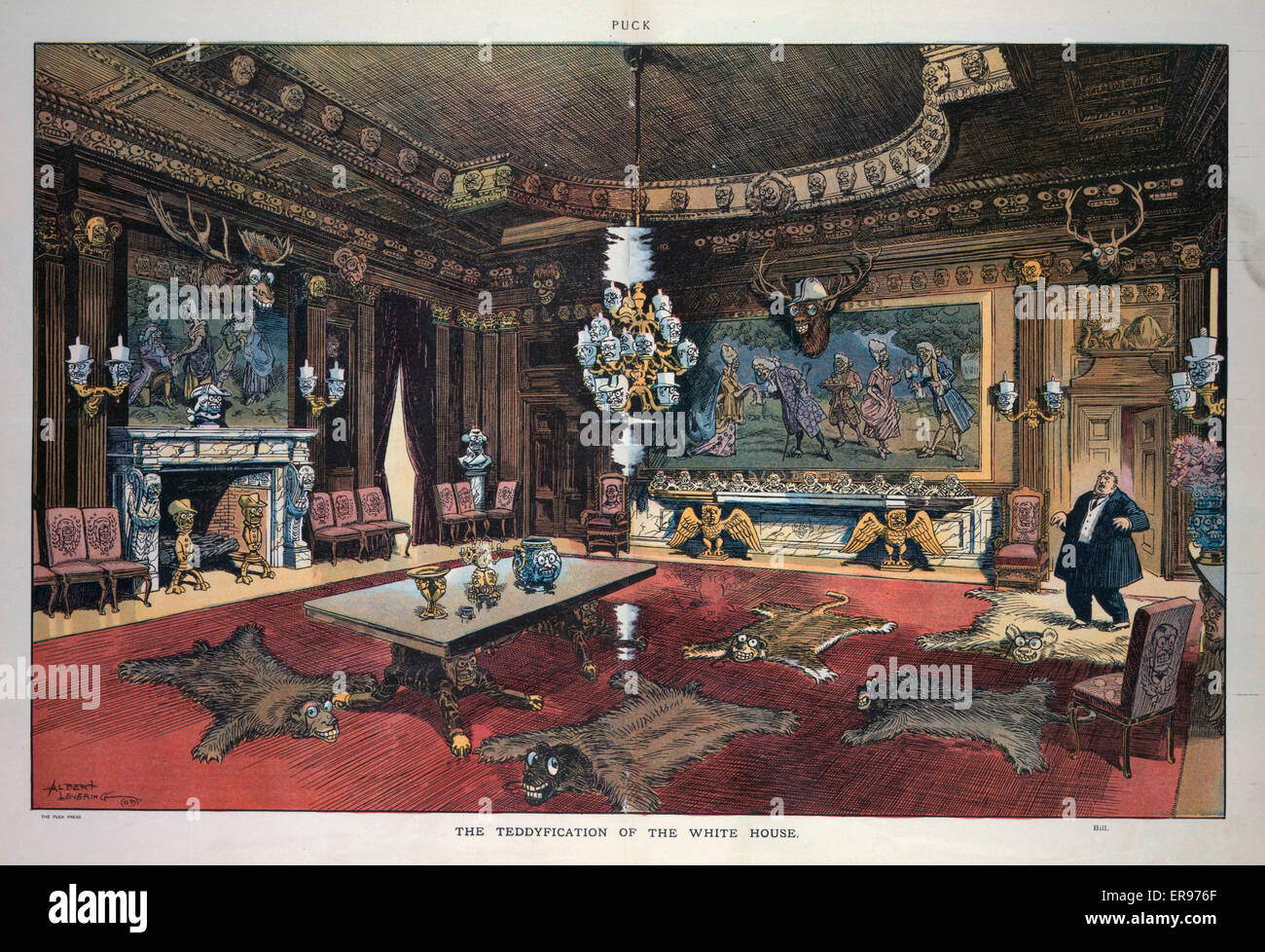La Teddyification della Casa Bianca Foto Stock