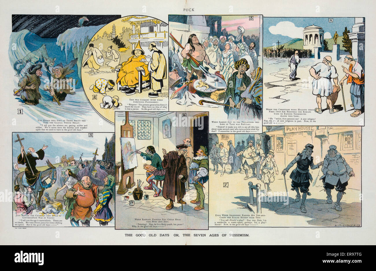 I buoni vecchi giorni o, le sette età del pessimismo Foto Stock