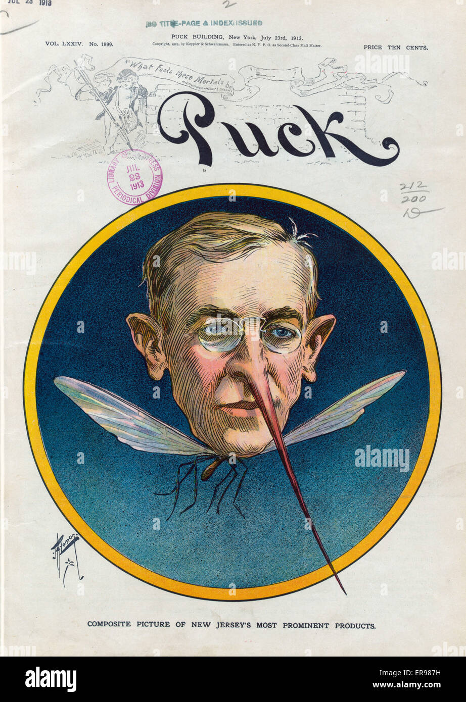 Immagine composita del New Jersey, la maggior parte dei prodotti di spicco Foto Stock