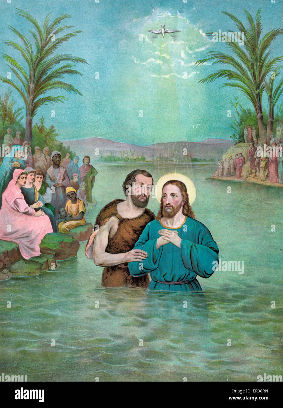 Il Battesimo di Gesù Cristo Foto Stock