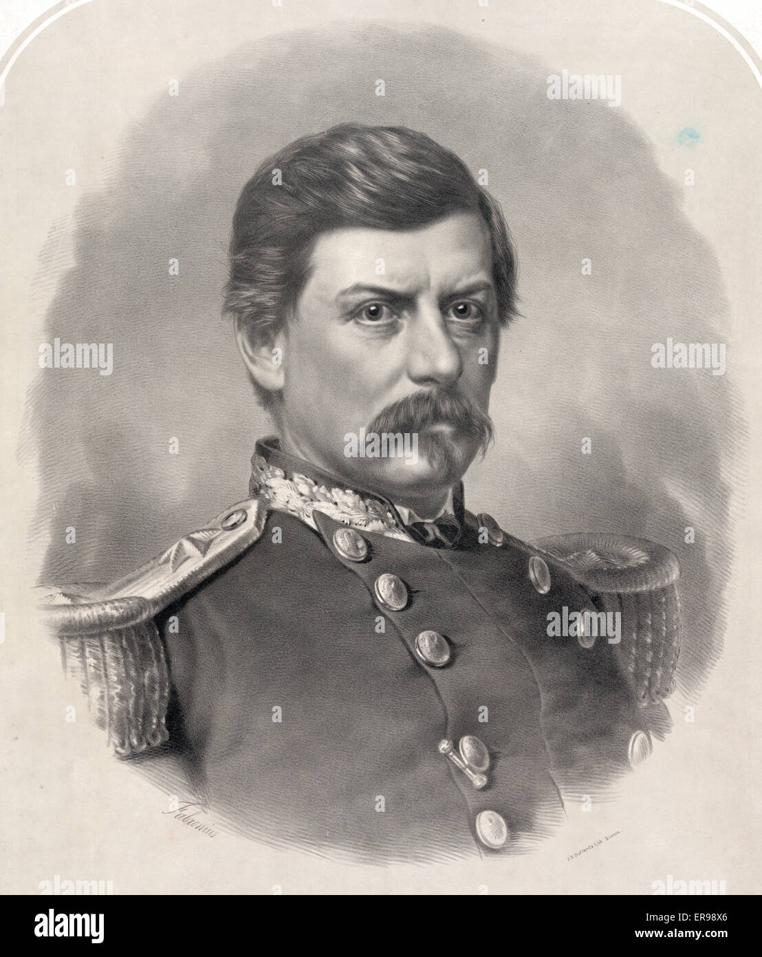 McClellan. Generale maggiore comandante degli Stati Uniti Esercito Foto Stock