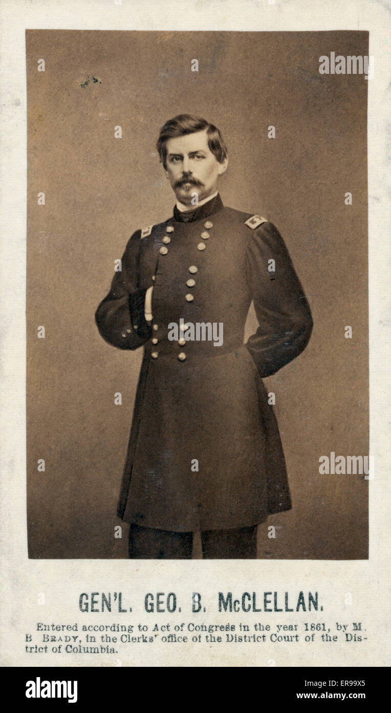 Generale George McClellan B. Foto Stock