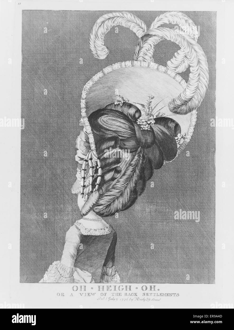 Oh heigh oh--o una vista sul retro insediamenti Foto Stock