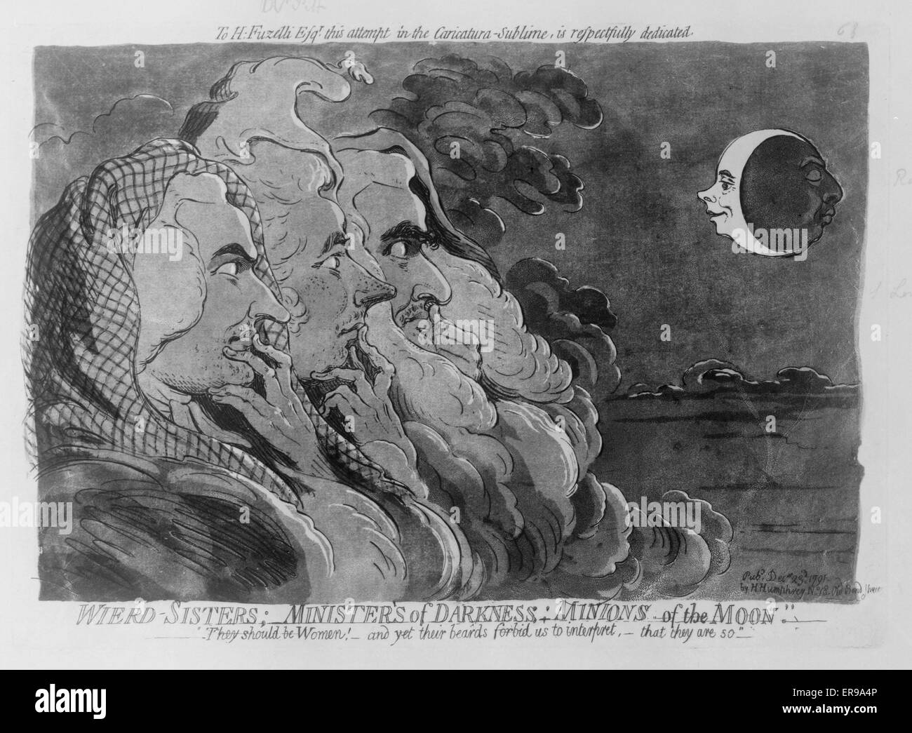 Sorelle Wierd; ministro del buio; servi del moo Foto Stock