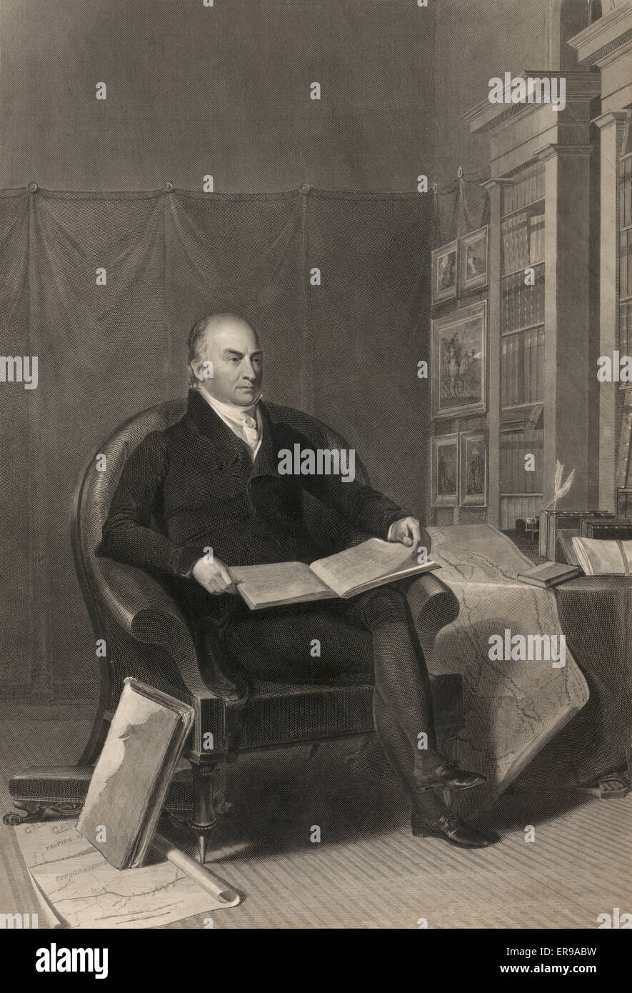 John Quincy Adams, presidente americano Foto Stock