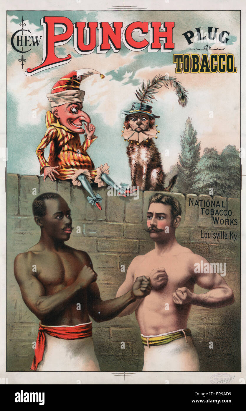 Trita il tabacco da masticare. National Tobacco Works, Louisville, Foto Stock