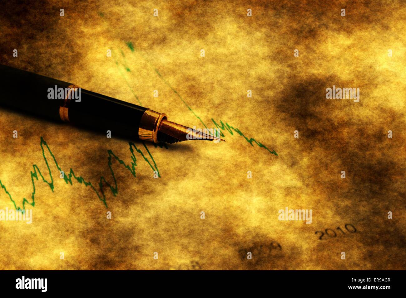 Il mercato azionario grafico Foto Stock