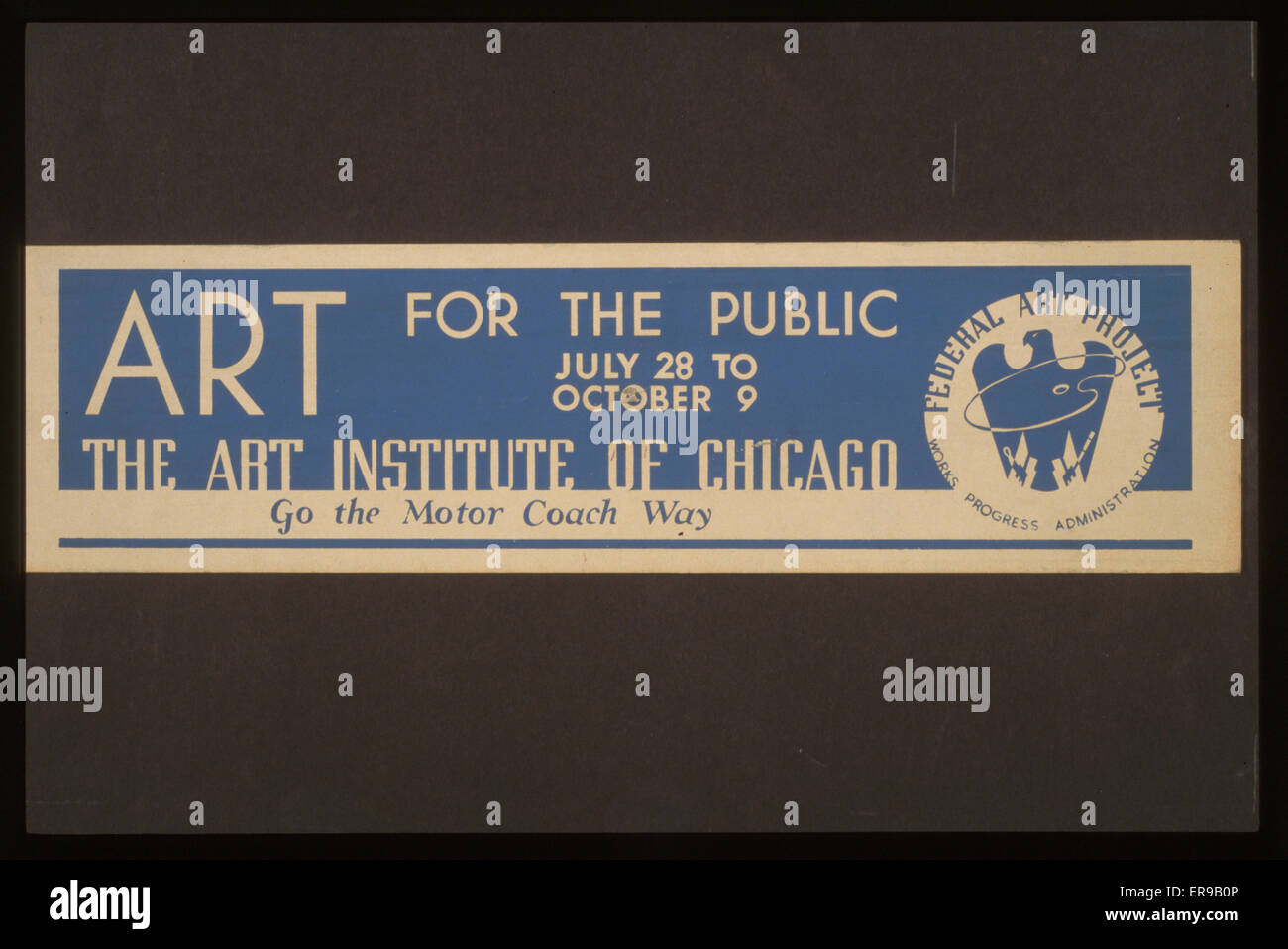 Arte per il pubblico l'Art Institute of Chicago Foto Stock