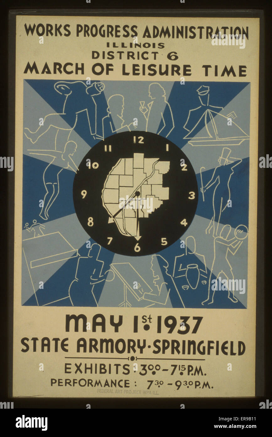 Works Progress Administration, Illinois, Distretto 6 - Marzo Foto Stock