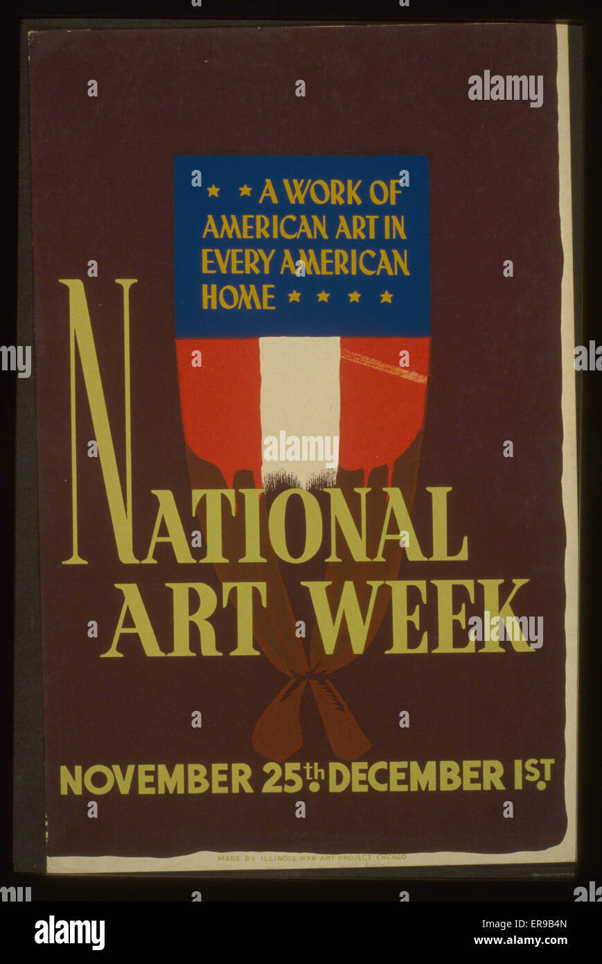 Settimana nazionale dell'arte, 25th novembre - 1st dicembre Un'opera di em Foto Stock