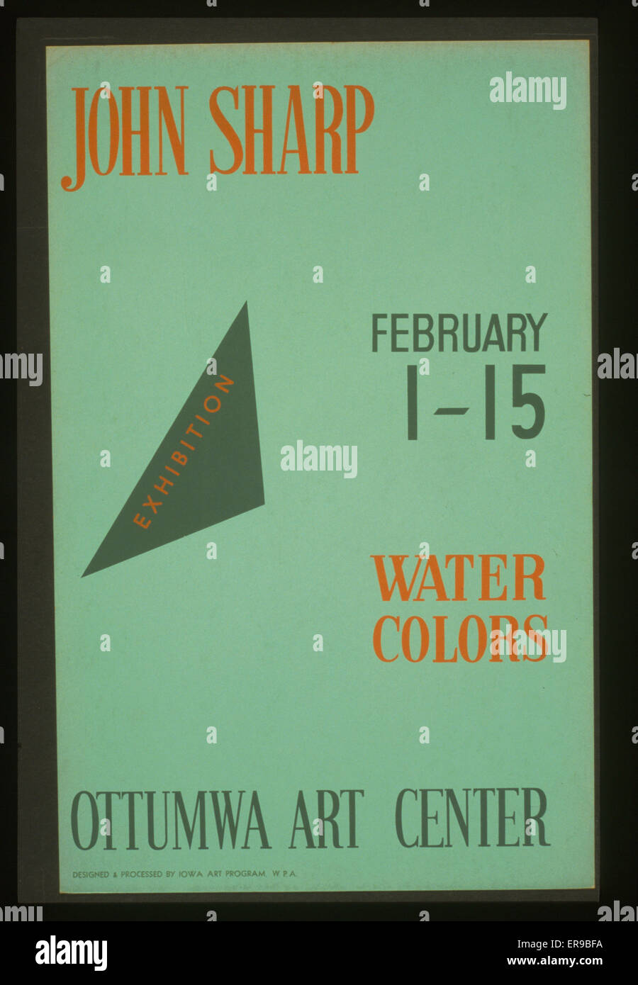 John Sharp - mostra, dal 1 al 15 febbraio, Water Colors, Ottumw Foto Stock